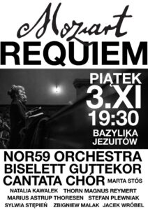Plakat promujący koncert Requiem