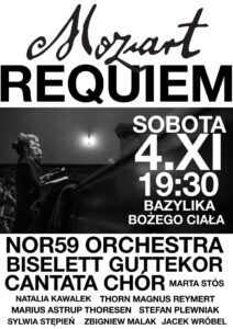 Plakat promujący koncert Requiem